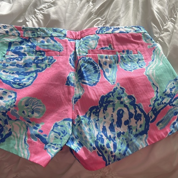 Lilly Pulitzer Adie Shorts Pink Pout Barefoot Princess - Picture 2 of 4